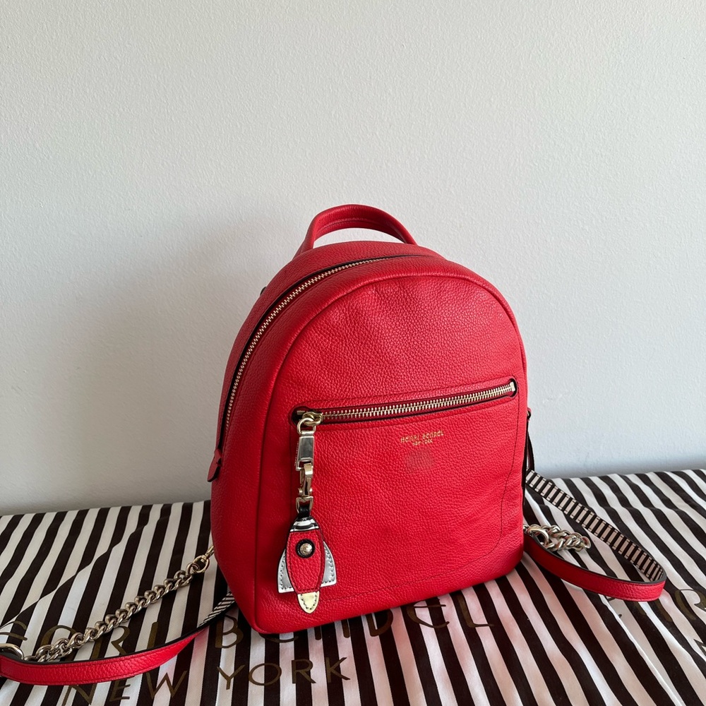 Henri Bendel Red Mini Backpack